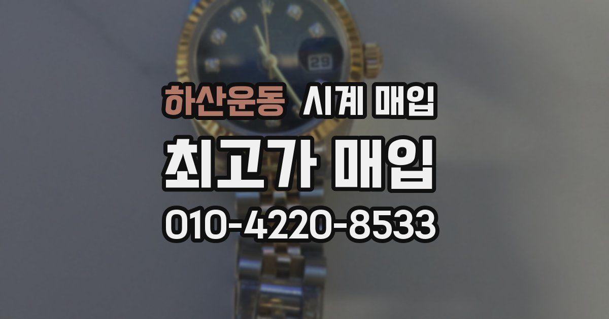 하산운동 시계 매입