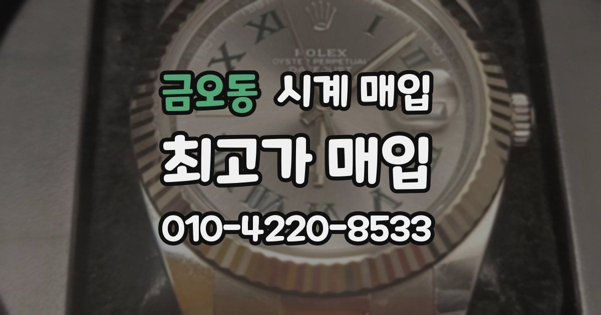 금오동 시계 매입
