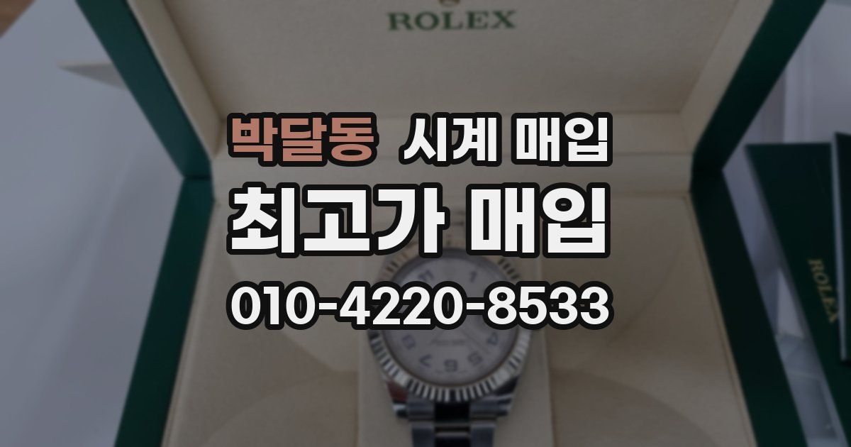 박달동 시계 매입