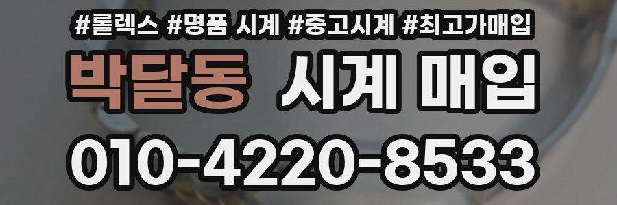 박달동 시계 매입