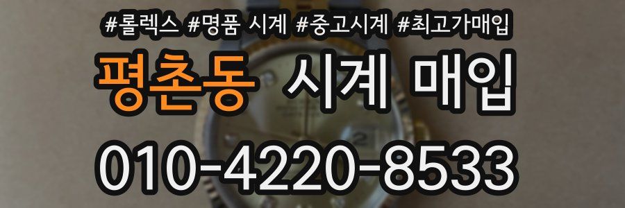 평촌동 시계 매입