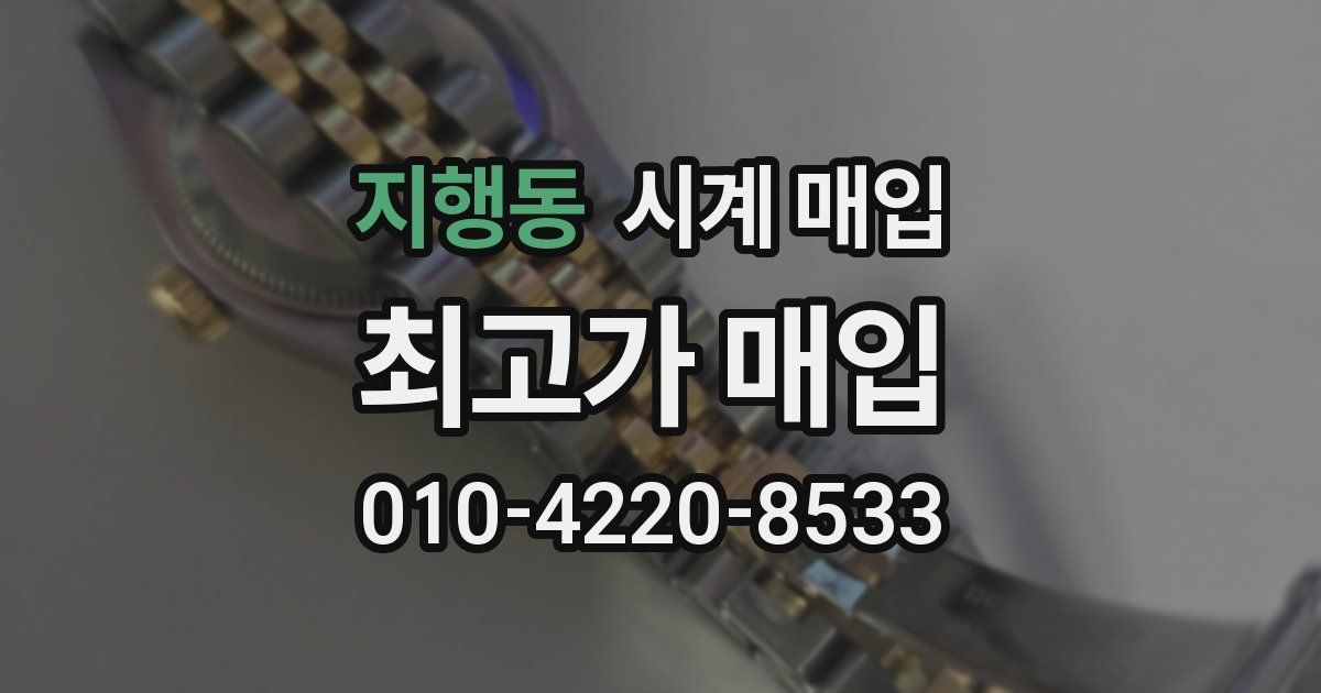 지행동 시계 매입