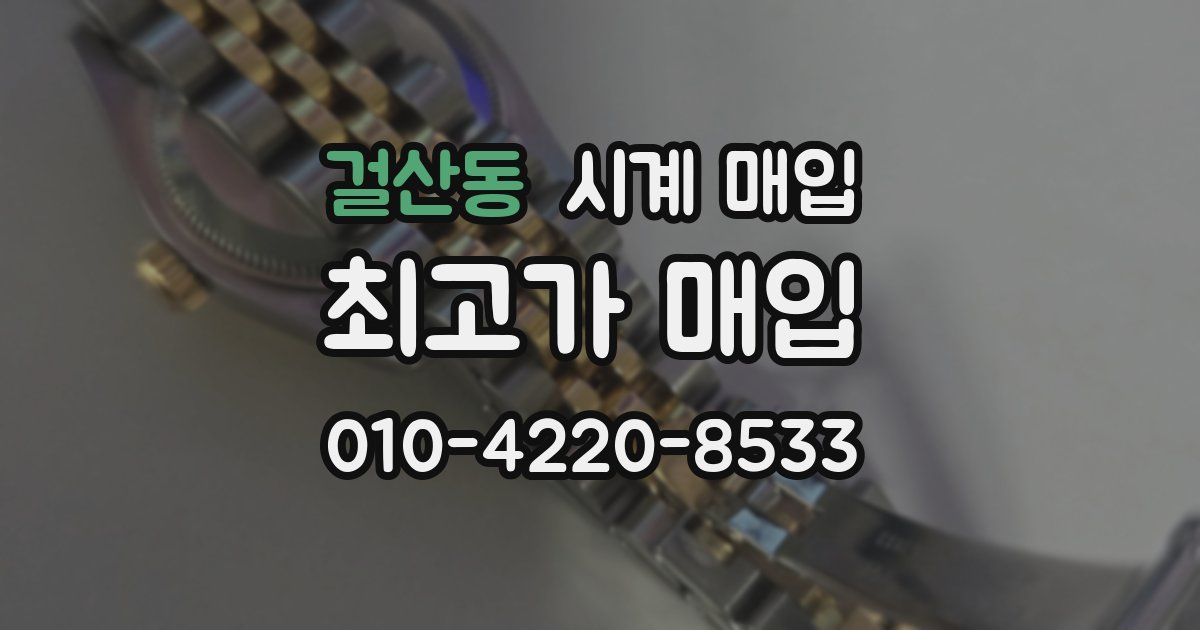 걸산동 시계 매입