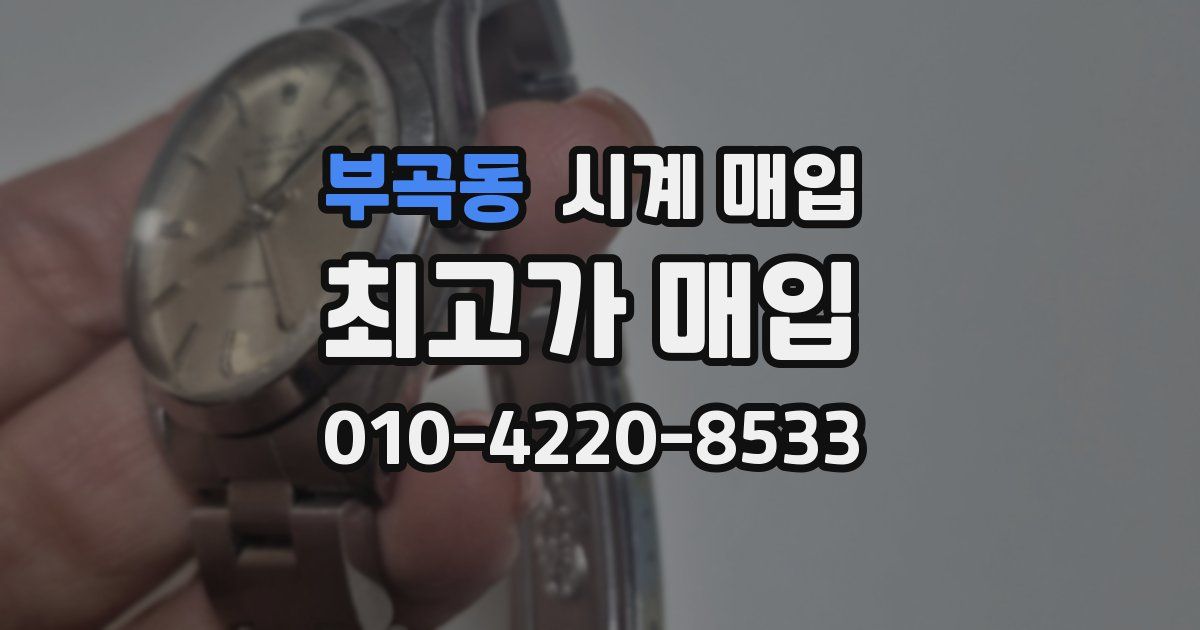 부곡동 시계 매입