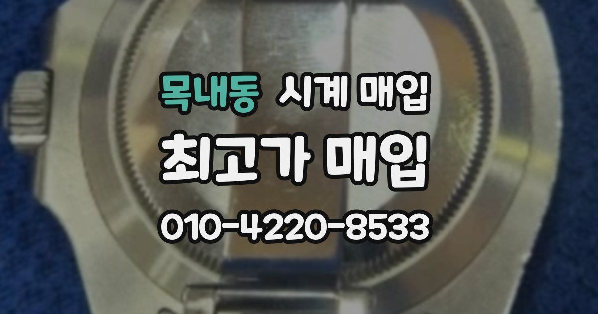 목내동 시계 매입