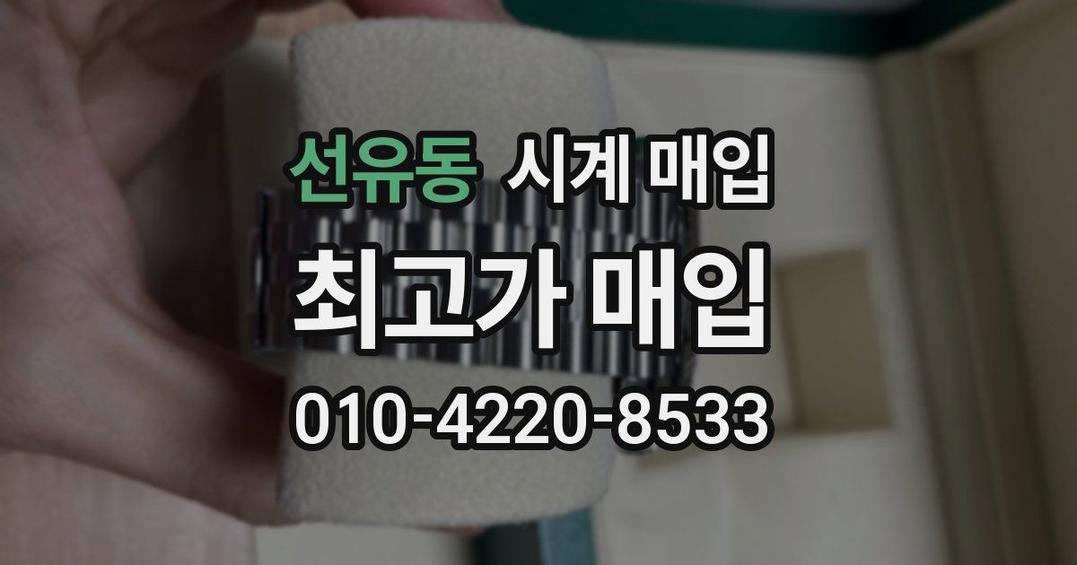 선유동 시계 매입