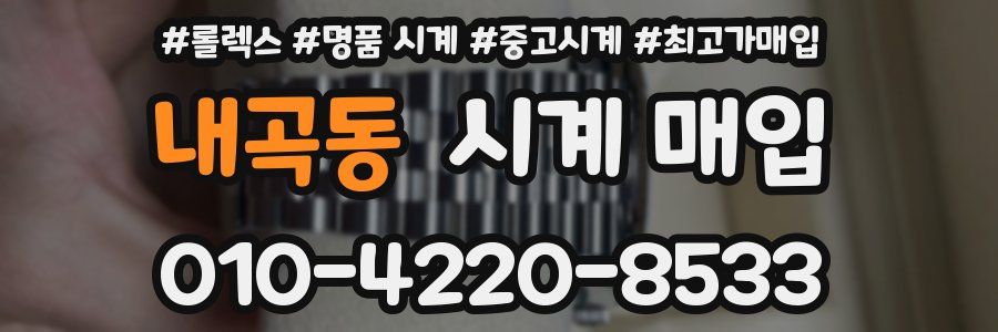 내곡동 시계 매입