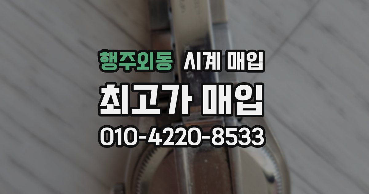 행주외동 시계 매입
