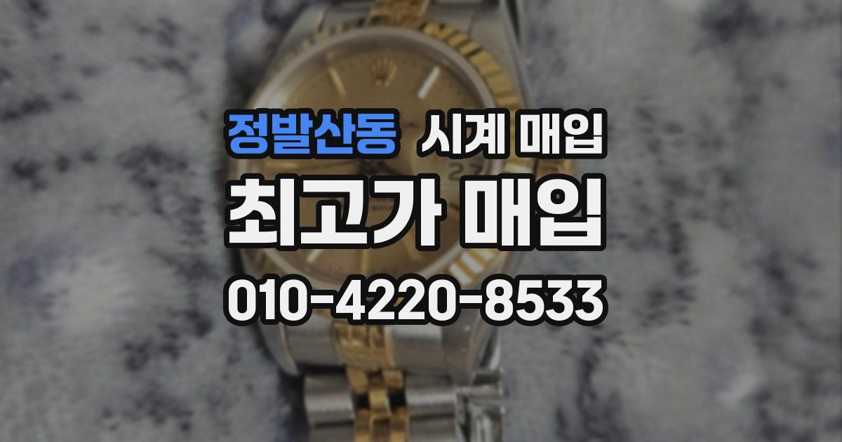 정발산동 시계 매입