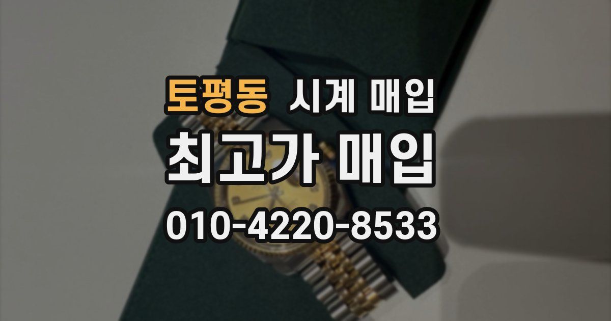 토평동 시계 매입
