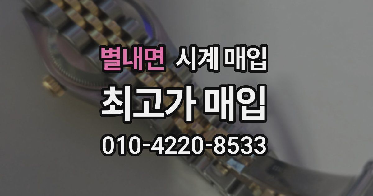 별내면 시계 매입