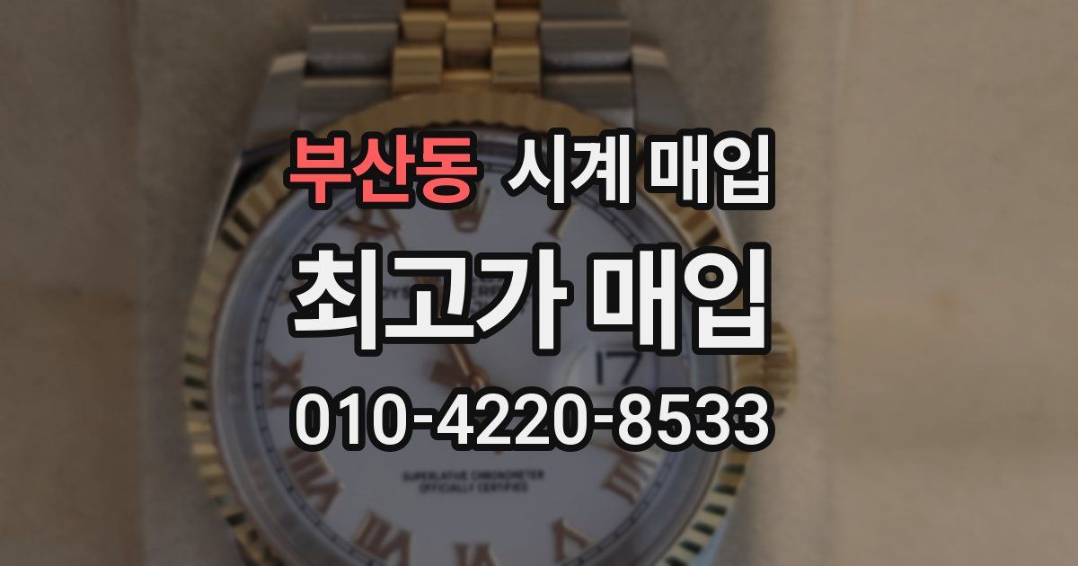 부산동 시계 매입