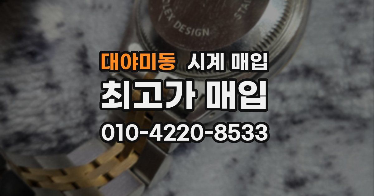 대야미동 시계 매입