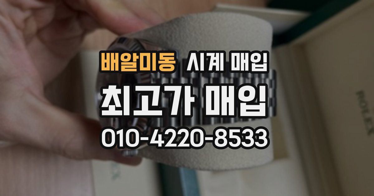 배알미동 시계 매입