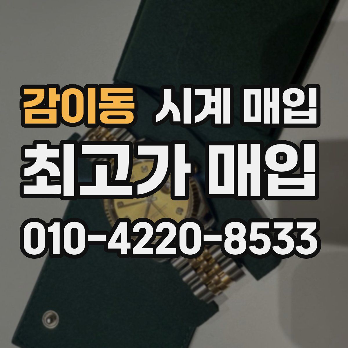 감이동 시계 매입