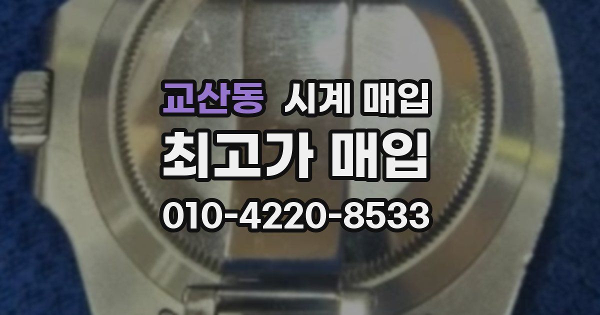 교산동 시계 매입