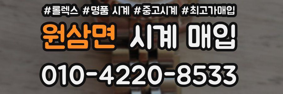 원삼면 시계 매입