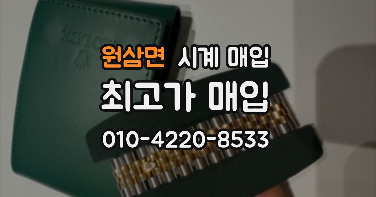 원삼면 시계 매입