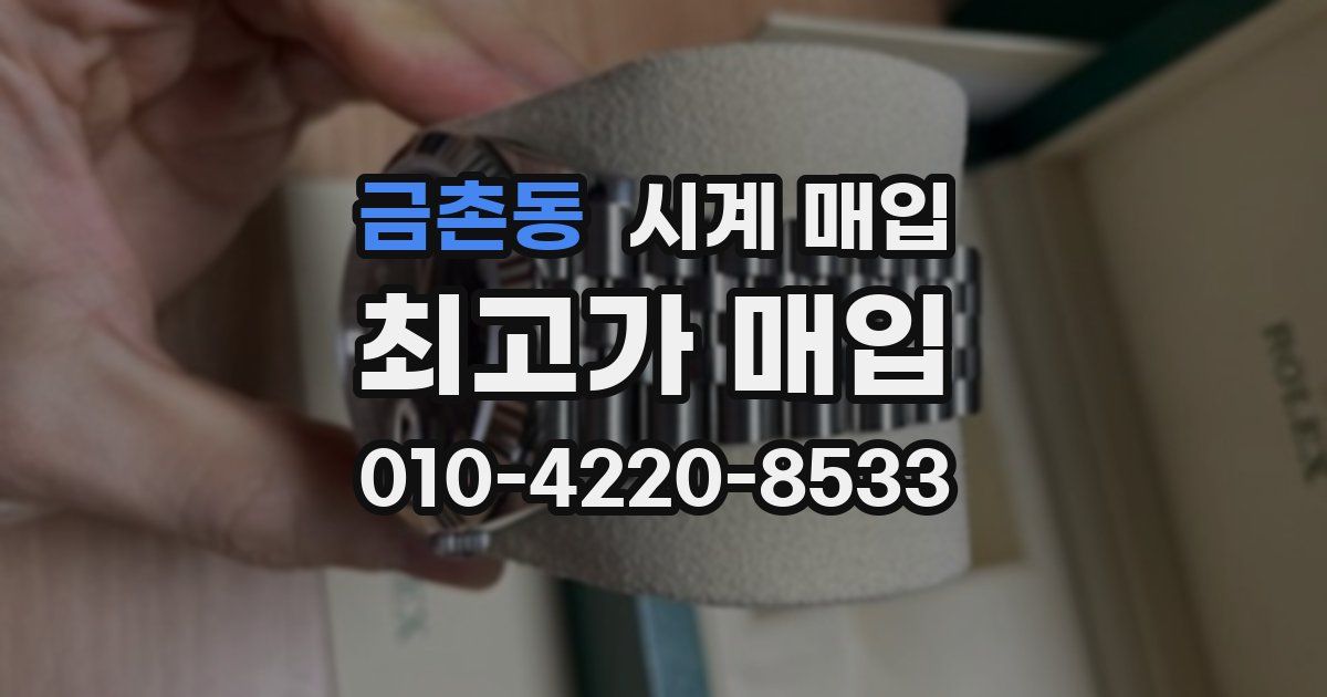 금촌동 시계 매입