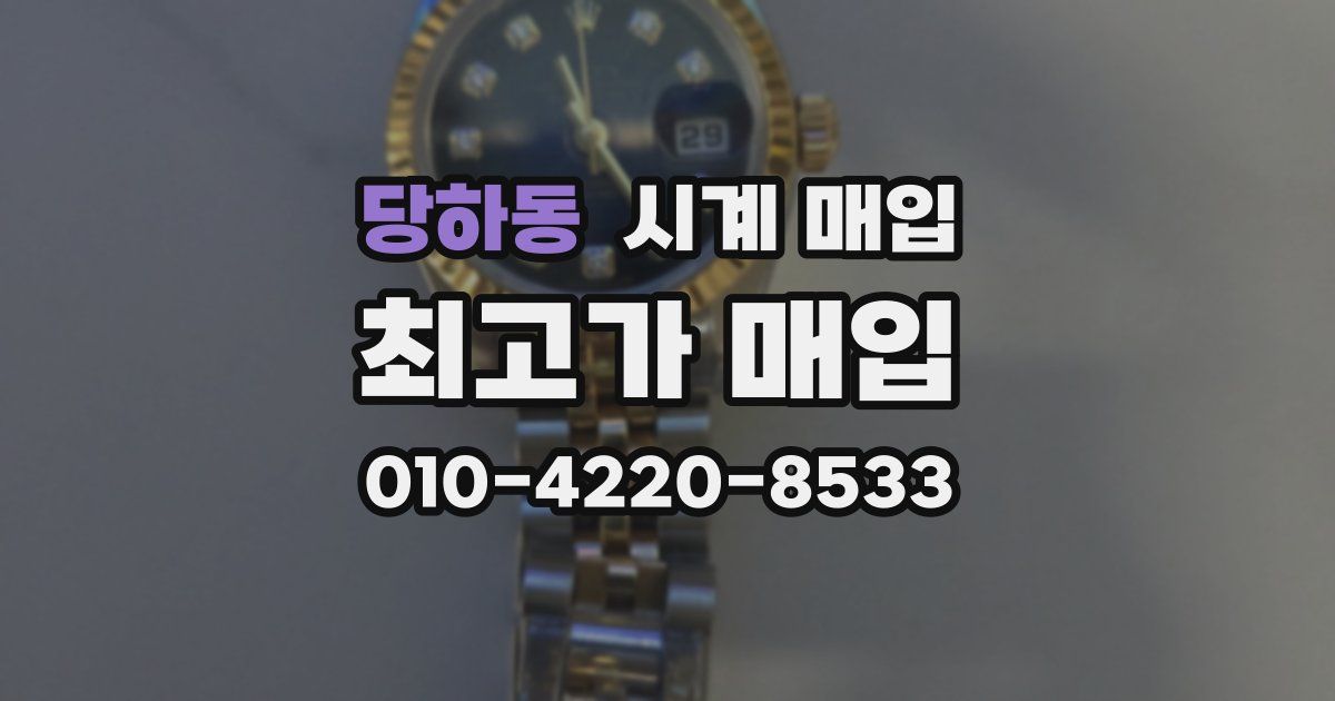 당하동 시계 매입