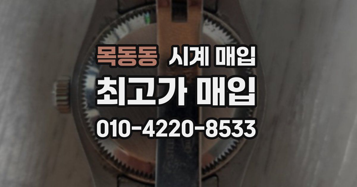 목동동 시계 매입