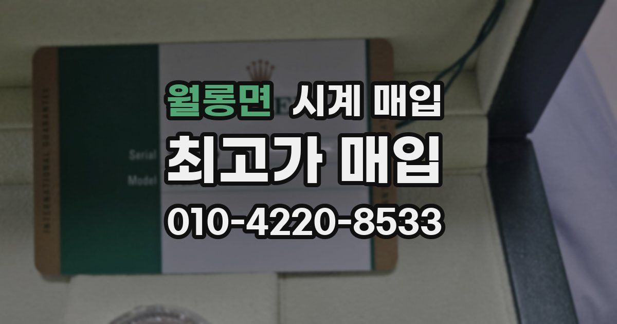 월롱면 시계 매입