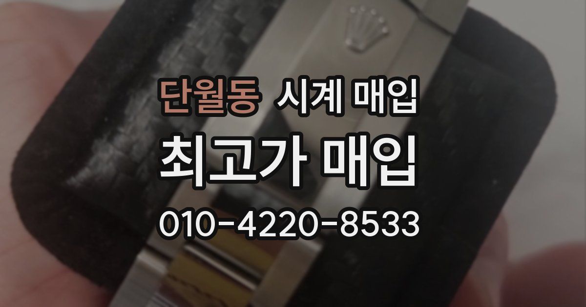 단월동 시계 매입