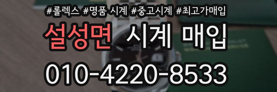 설성면 시계 매입