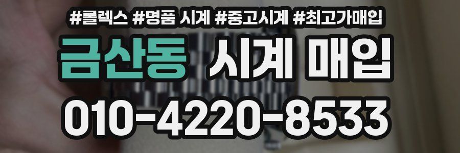 금산동 시계 매입
