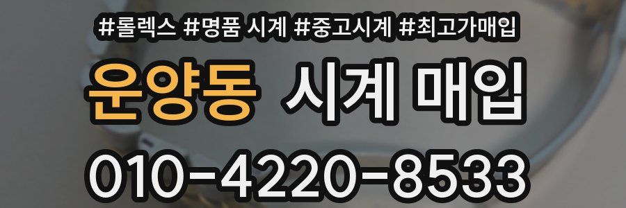 운양동 시계 매입