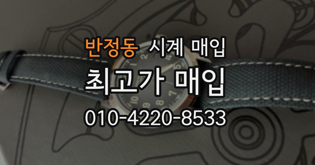 반정동 시계 매입