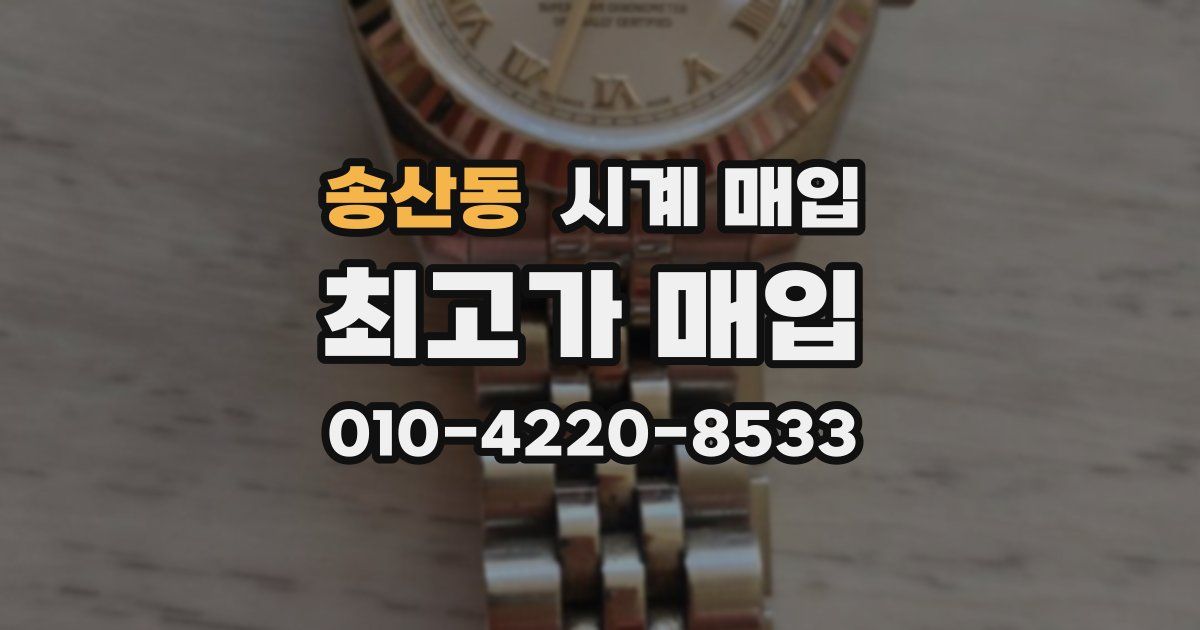 송산동 시계 매입
