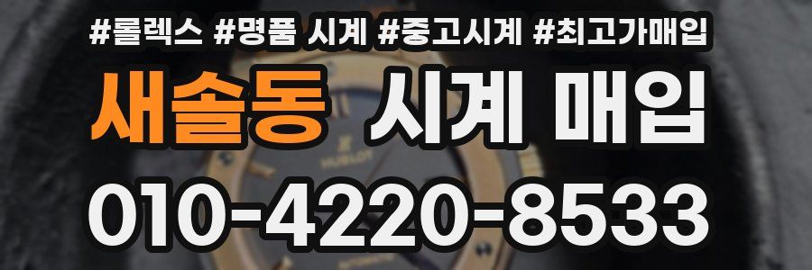 새솔동 시계 매입