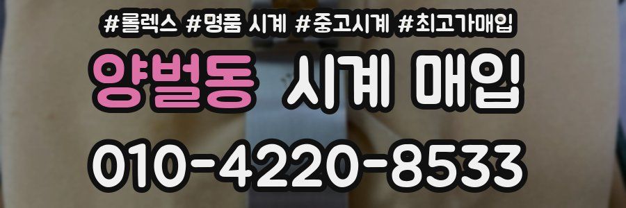 양벌동 시계 매입
