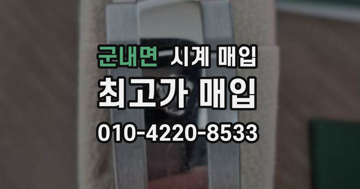 군내면 시계 매입