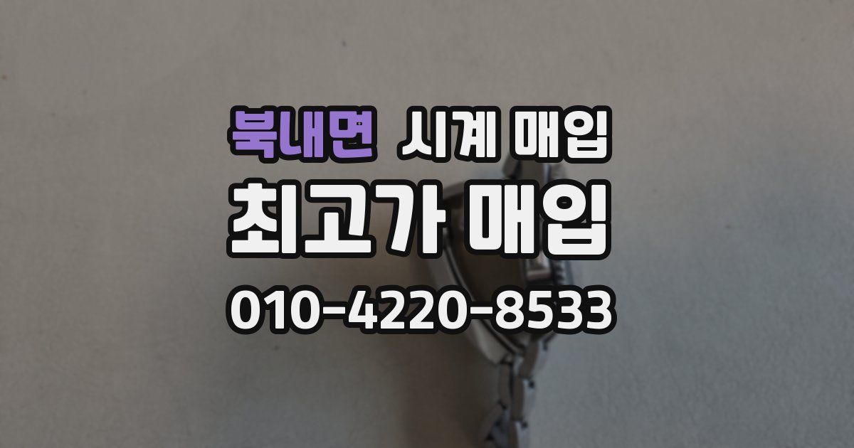 북내면 시계 매입