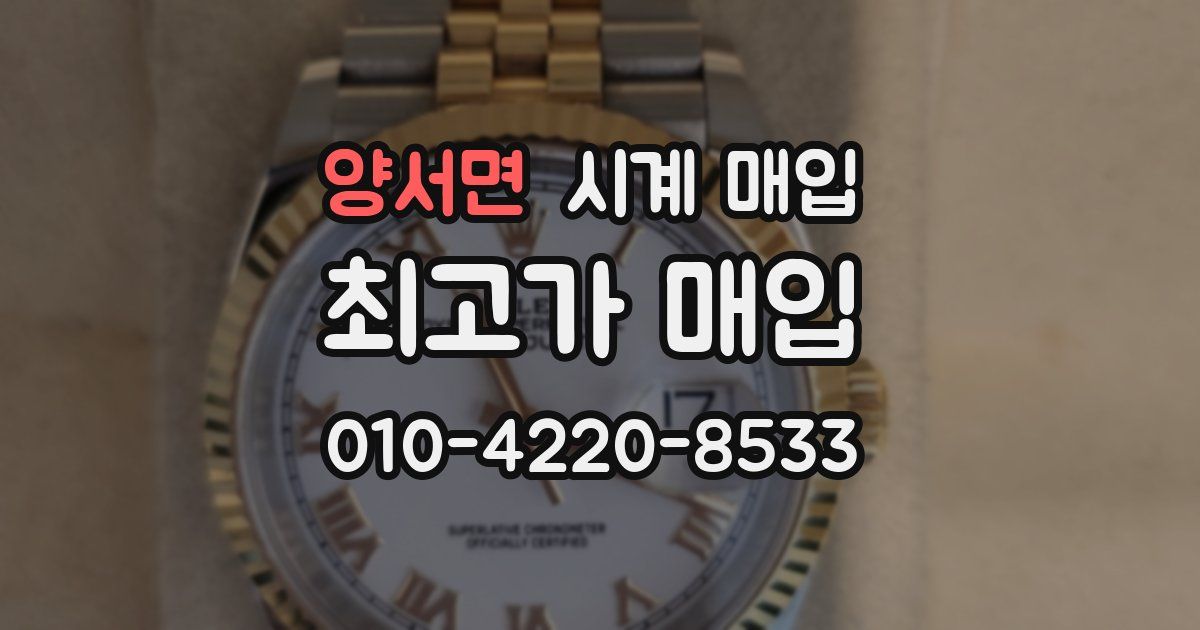 양서면 시계 매입