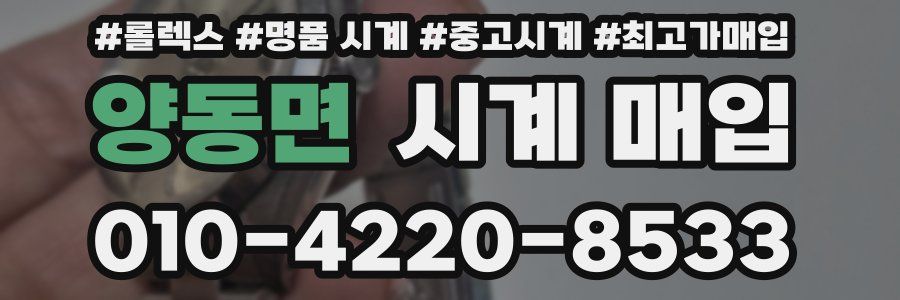 양동면 시계 매입