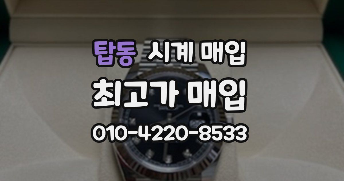 탑동 시계 매입