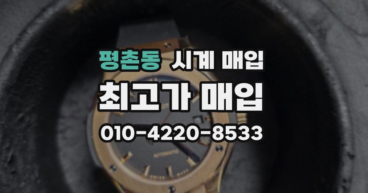 평촌동 시계 매입