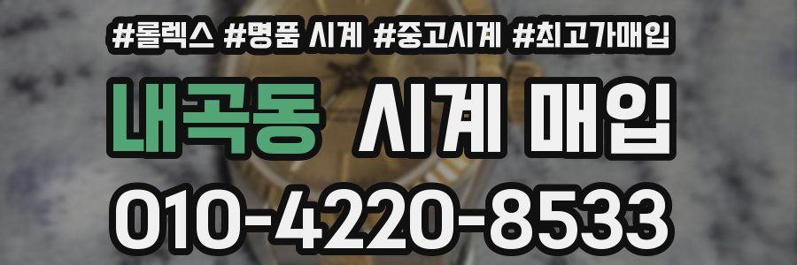 내곡동 시계 매입