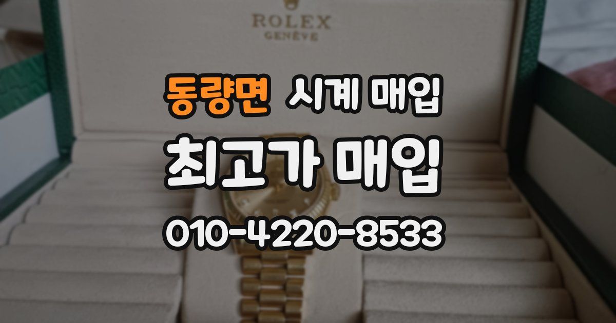 동량면 시계 매입