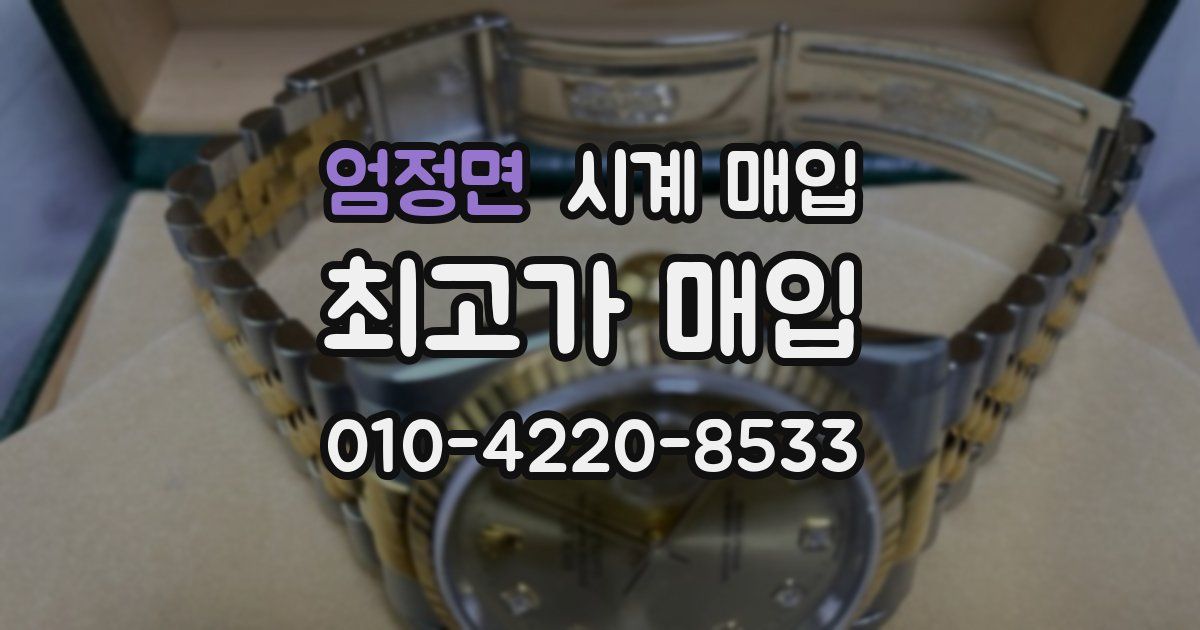엄정면 시계 매입