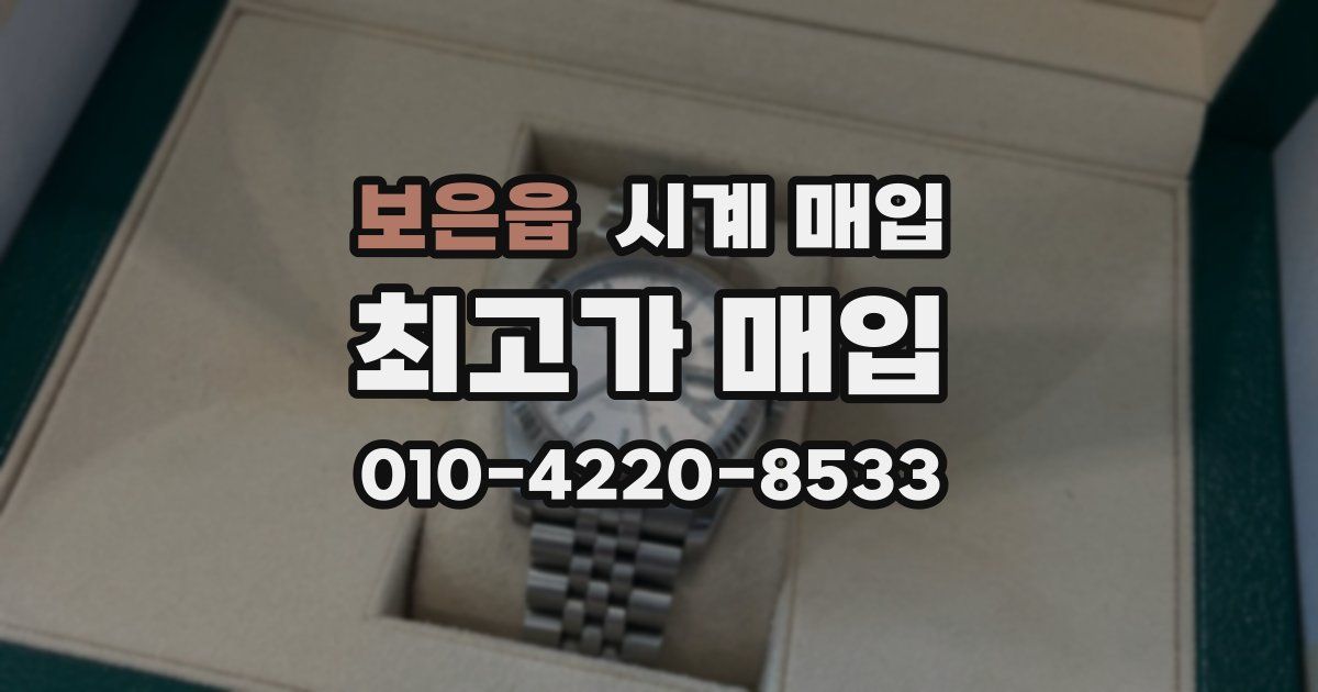 보은읍 시계 매입