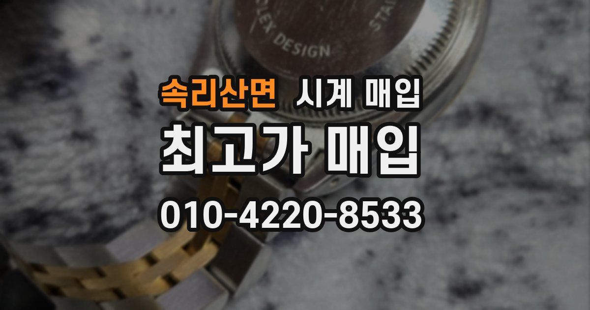 속리산면 시계 매입