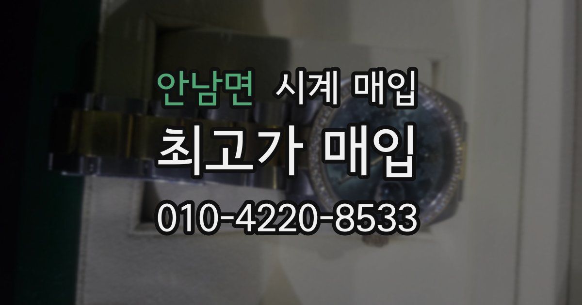 안남면 시계 매입