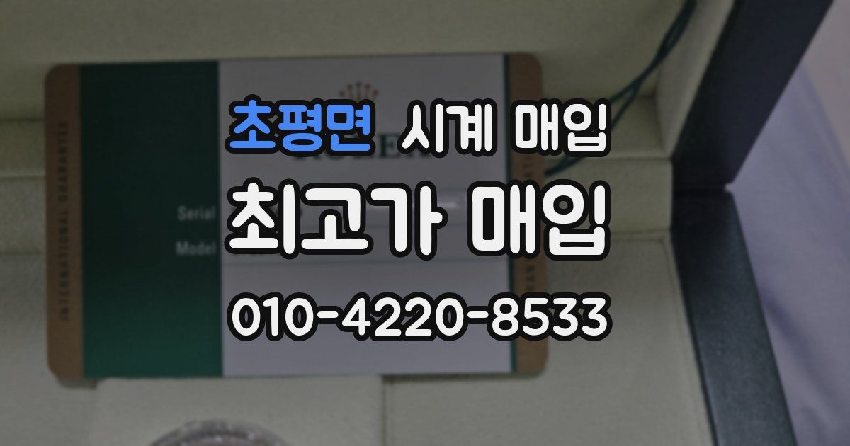 초평면 시계 매입