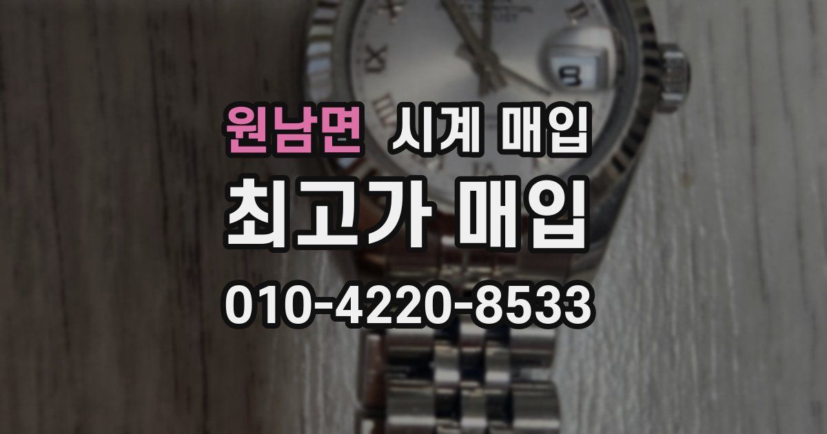 원남면 시계 매입