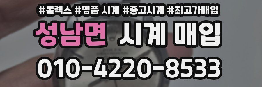 성남면 시계 매입
