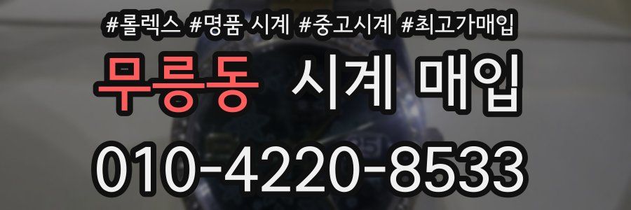 무릉동 시계 매입